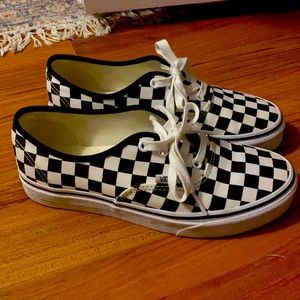 Practically new checkered Vans